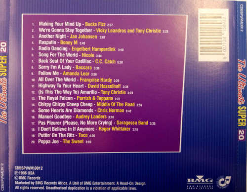Ultimate Super 20 Volume 1 + 2 - Various CDs Rare