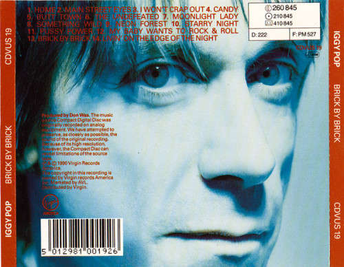 Iggy Pop - Brick By Brick CD Import