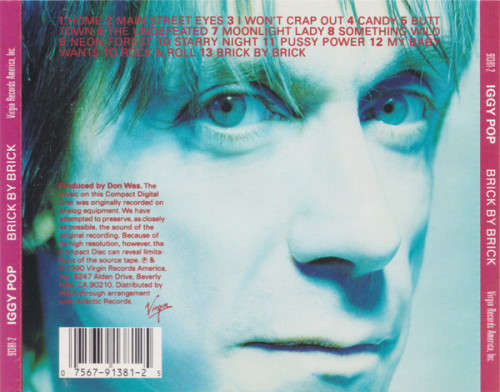Iggy Pop - Brick By Brick CD Import
