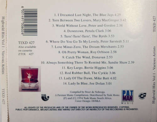 Various - Highveld Hits Volume 1 CD Rare