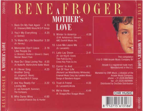Rene Froger - A Mother`s Love CD Import