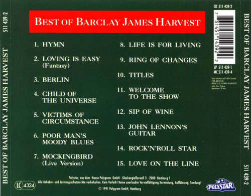 Barclay James Harvest - Best of CD Import