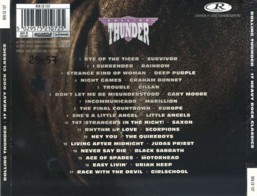 Various - Rolling Thunder (17 Heavy Rock Classics) CD Import