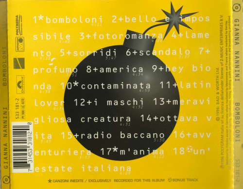 Gianna Nannini - Bomboloni (Greates Hits) CD Import