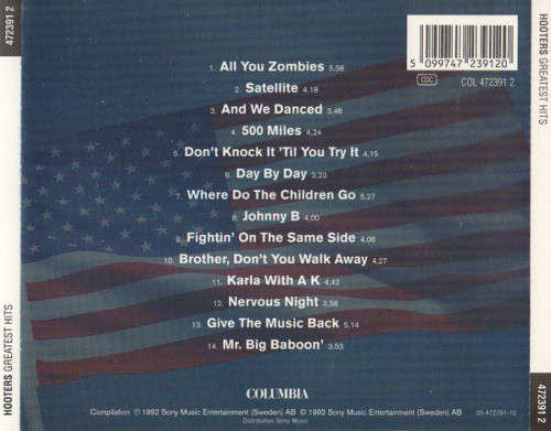 Hooters - Greatest Hits Vol 1 + 2 CD Import