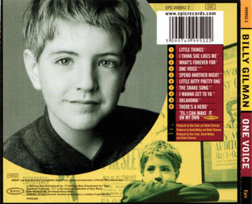Billy Gilman - One Voice CD Import