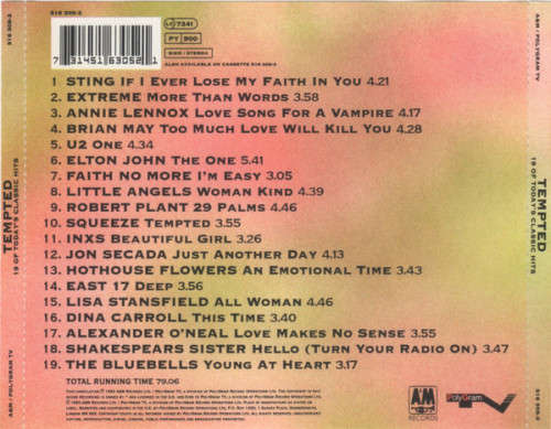 Various - Tempted - 19 Of Today`s Classic Hits CD Import