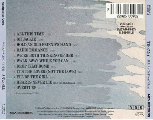 Tiffany - Hold An Old Friend`s Hand CD Import