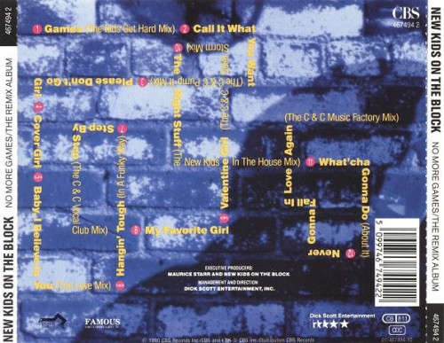 New Kids On the Block - No More Games (Remix Album) CD Import