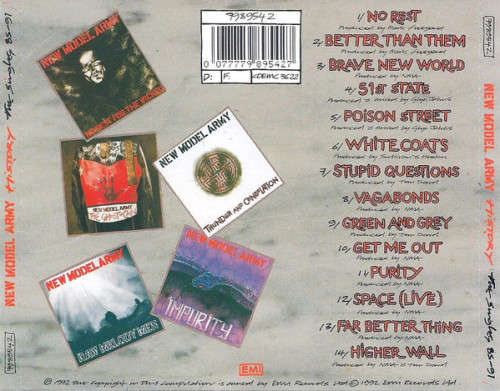 New Model Army - History (The Singles 85-91) CD Import