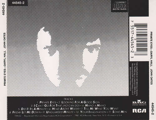 Daryl Hall & John Oates - Private Eyes CD Import