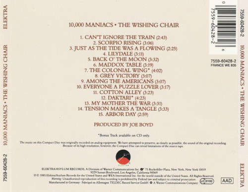 10,000 Maniacs - The Wishing Chair CD Import