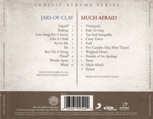 Jars of Clay - Jars of Clay & Much Afraid Double CD Import