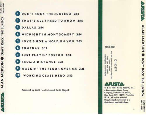 Alan Jackson - Don't Rock the Jukebox CD Import