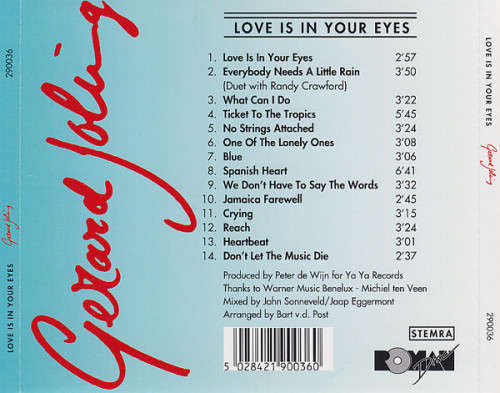 Gerard Joling - Love Is In Your Eyes CD Import