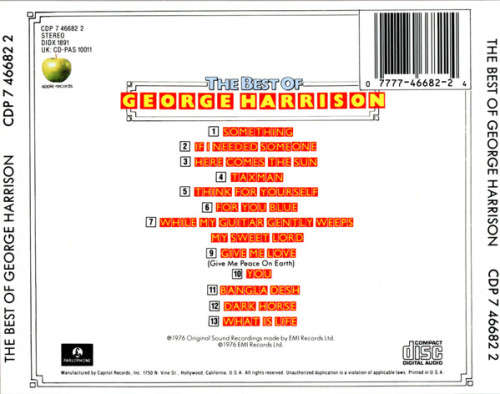 George Harrison - Best of  CD Import