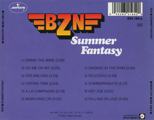 BZN - Summer Fantasy CD Import