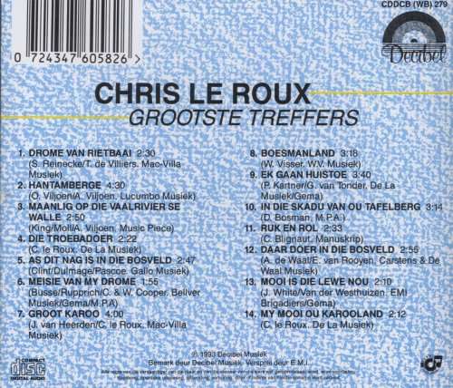 Chris Le Roux - Grootste Treffers CD