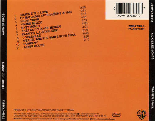 Rickie Lee Jones - Rickie Lee Jones CD Import