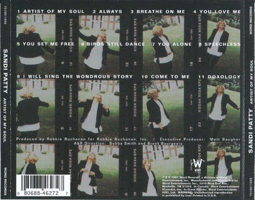 Sandi Patty - Artist of My Soul CD Import