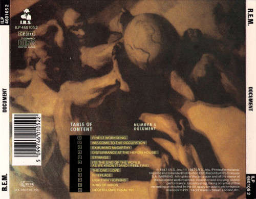 R.E.M. - Document CD Import