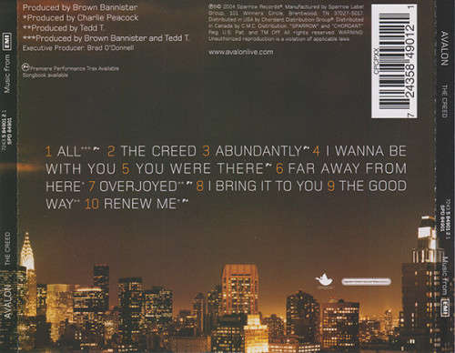 Avalon - The Creed CD Import