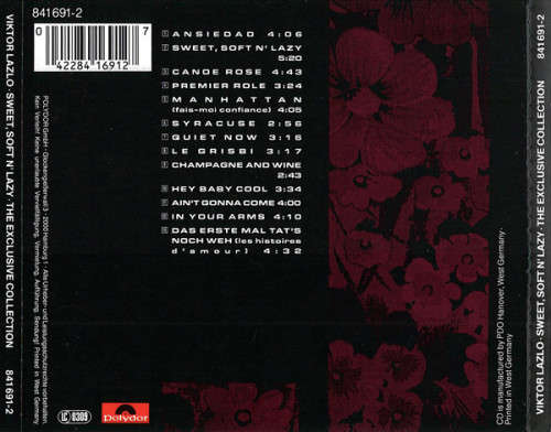 Viktor Lazlo - Sweet, Soft N` Lazy (Exclusive Collection) CD Import