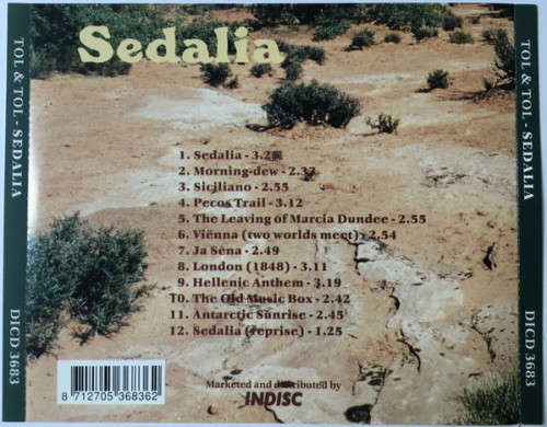Cees Tol & Thomas Tol - Sedalia CD Import