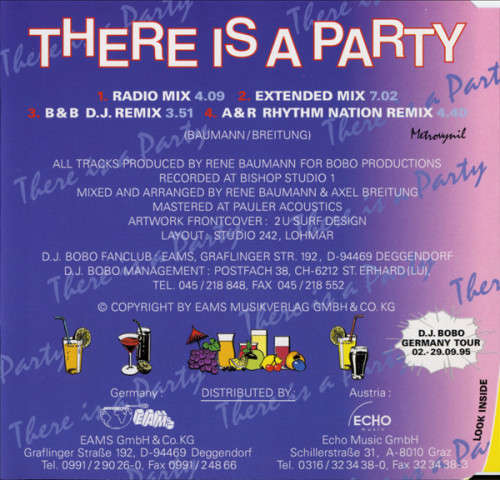 D.J. BoBo - There Is a Party Maxi Single CD Import