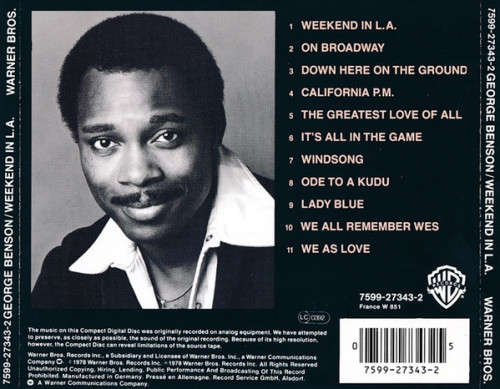 George Benson - Weekend In L.A. CD Import