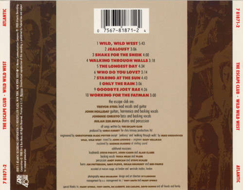 Escape Club - Wild Wild West CD Import