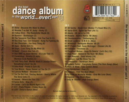 Various - Best Dance Album In the World...Ever! Part 8 Double CD Import