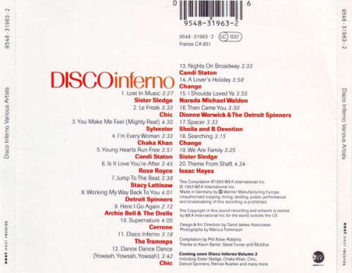 Various - Disco Inferno CD Import