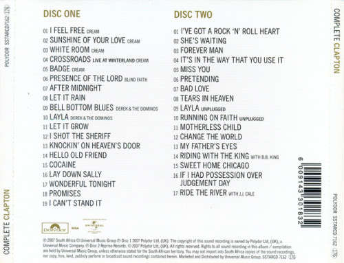 Eric Clapton - Complete Clapton Double CD