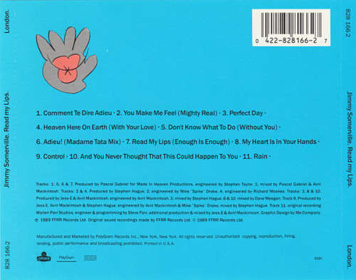 Jimmy Somerville - Read My Lips CD Import