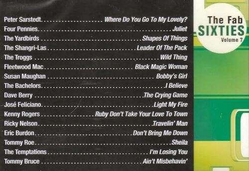 The Fab Sixties - Various Volume 2,5,6,7,9,12 Import CD`s