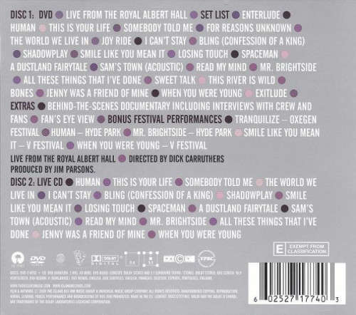 Killers - Live From the Royal Albert Hall CD & DVD Import