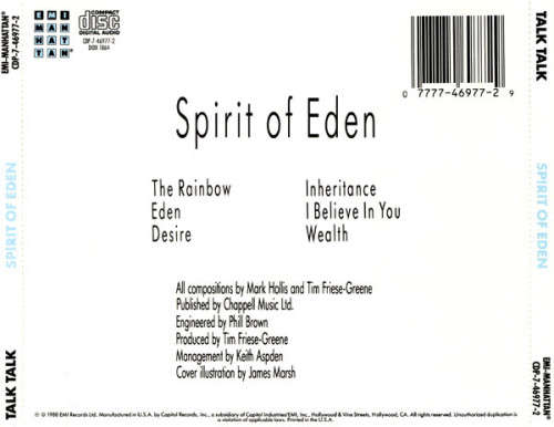 Talk Talk - Spirit of Eden CD Import