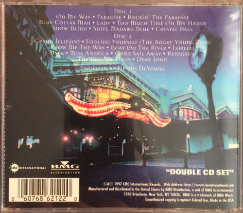 Styx - Return To Paradise Double CD Import