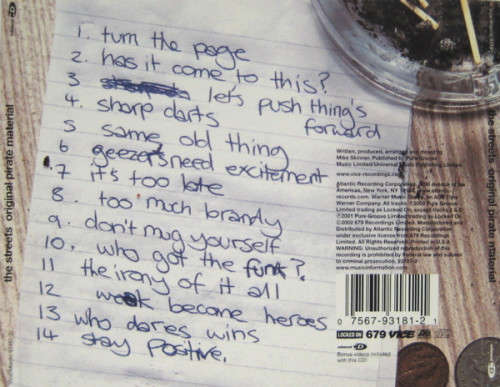 Streets - Original Pirate Material CD Import