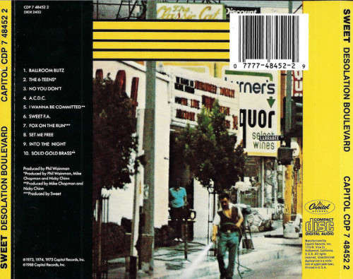 Sweet - Desolation Boulevard CD Import