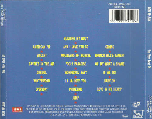 Don McLean - Very Best of CD Import
