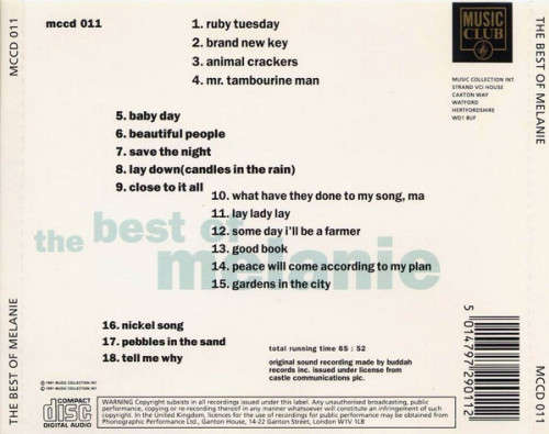 Melanie - Best of CD Import
