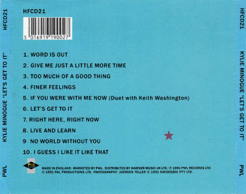Kylie Minogue - Let`s Get To It CD Import