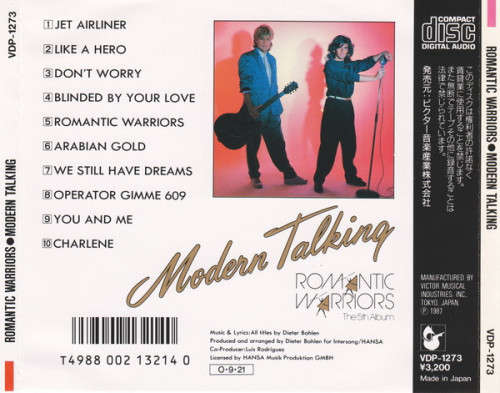 Modern Talking - Romantic Warriors - 5th Album CD Import