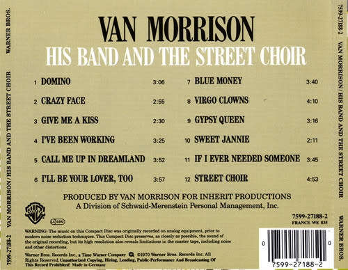 Van Morrison - His Band & the Street Choir CD Import