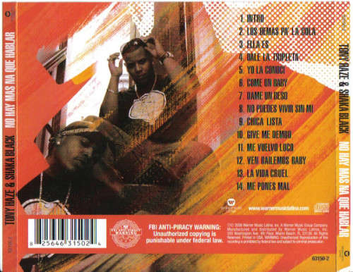 Tony Haze & Shaka Black - No Hay Mas Na Que Hablar CD Import