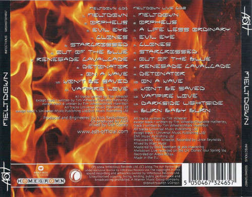 Ash - Meltdown Double CD Import