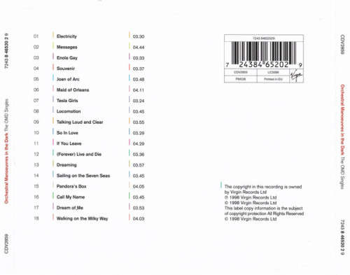 Orchestral Manoeuvres In the Dark - OMD Singles CD Import