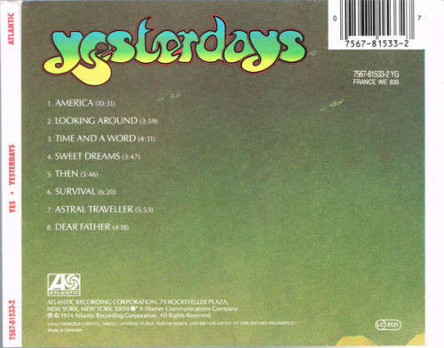 Yes - Yesterdays CD Import